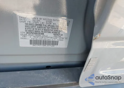 2024 Nissan Kicks Sv Xtronic Cvt из США, поврежденный, VIN 3N1CP5CV8RL557688